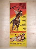 1958 Timbuktu Movie Poster Insert