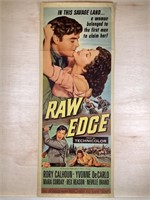 1956 Raw Edge Movie Poster Insert