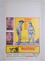 1963 McLintock Movie Poster John Wayne