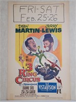 1954 3-Ring Circus Movie Poster