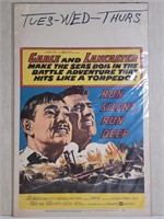 1957 Run Silent Run Deep Movie Poster