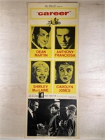1959 Career Movie Poster Insert w/Dean Martin
