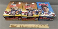 3 Donruss Baseball Cards Wax Boxes