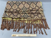 Beaded Silk Ethnographic Shawl