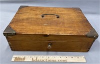 Wood Box with Lock & Key