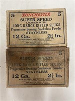(10 Rds) 12ga Ammo Vintage Rifled Slugs