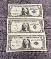 Crisp, 1957 $1 Blue Seal Silver Certificates