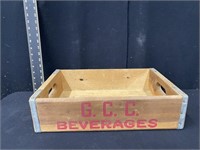 Vintage GCC Beverages Drink Crate