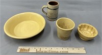 Yellow Ware & Stoneware Lot Collection