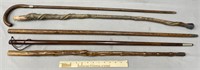 Canes Walking Sticks Lot Collection