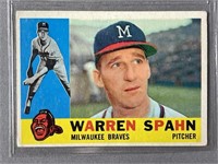 1960 Warren Spahn Baseball Card
