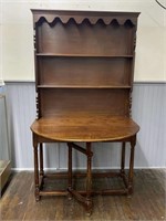 Drop Leaf Table with Shelves