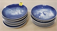 Lot of Royal Copenhagen Porcelain Christmas Plates