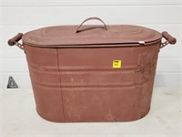 Brown Painted Galvanized Boiler w/ Lid