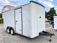 1991 Pace Enclosed 16x8x8 Trailer 
- Ramp