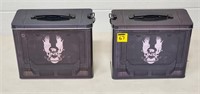 Lot of 2 Halo 5 Tin Ammo Boxes