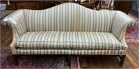 Blue/Beige/pink striped couch