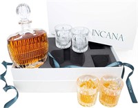 INCANA Whiskey Decanter Set. Gatsby Collection
