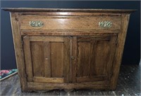 Oak Wash Stand Cabinet