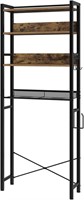 4-Tier Over The Toilet Storage Rack, Rustic Brown