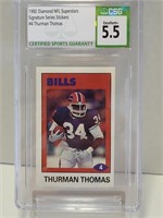 1992 Diamond NFL Thurman Thomas EX 5.5