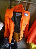 Blaze orange coat & bibs - size unknown