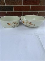 Jewel Tea  Autumn Leaf bowl & casserole