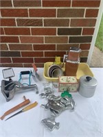Vintage kitchen items, fillet knife