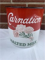 Carnation milk enameled can