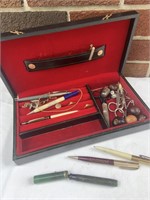 Schaffer fountain pen and men’s jewelry box