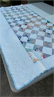 Vintage small quilt- 42"x69"