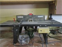 Metal Router Table with Unitized Fence & Router