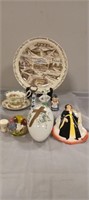 Assorted Lot: Goebel Plaque, Paperweight, Royal