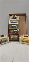 Tray Lot Of 7 Assorted Toy Trucks