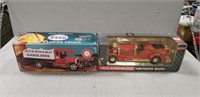 2 Collector Trucks (Fire Truck Is A Bank)