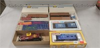 5 Boxes Of Assorted HO Train Cars