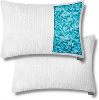 (2)Queen Size Shredded Memory Foam Pillows