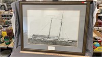 Framed Print, The Ship By Andrew Wyeth 34x27
