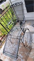 Metal patio rocker/lounger