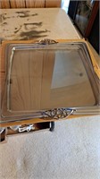 14 x 14 metal serving tray, no markings