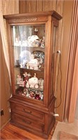 Lighted Display cabinet, approximately 5.5ft