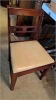 Sewing chair with hidden drawer