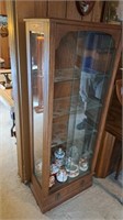 Glass front display case. Approximately 4.5 ft
