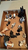 Porcelain dog figurines
