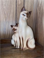 Porcelain cat figure