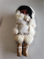 Vintage Eskimo Doll with Real Fur