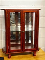 Footed display cabinet