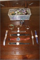 Huge Jewelry and Watch Lot - Bracelets, Necklaces