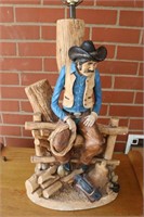 Vintage Aspit Brothers Cowboy Lasso Lamp