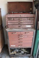 Vintage 2-Tier Rolling Tool Chest